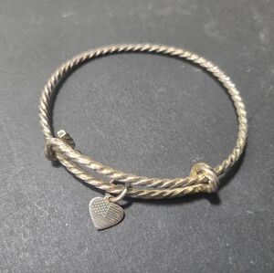 Alex and Ani American Heart Braided Bangle